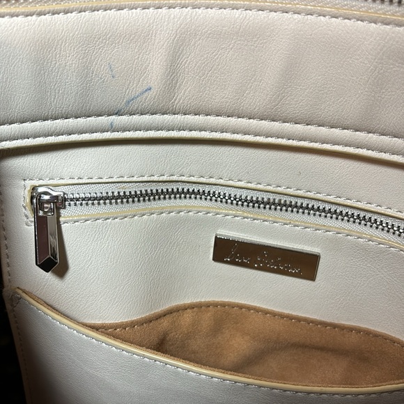 Sam Edelman Satchel Shoulder Crossbody Strap Leather Silver Rivets 10.5”x5.5”x3” - Picture 8 of 16